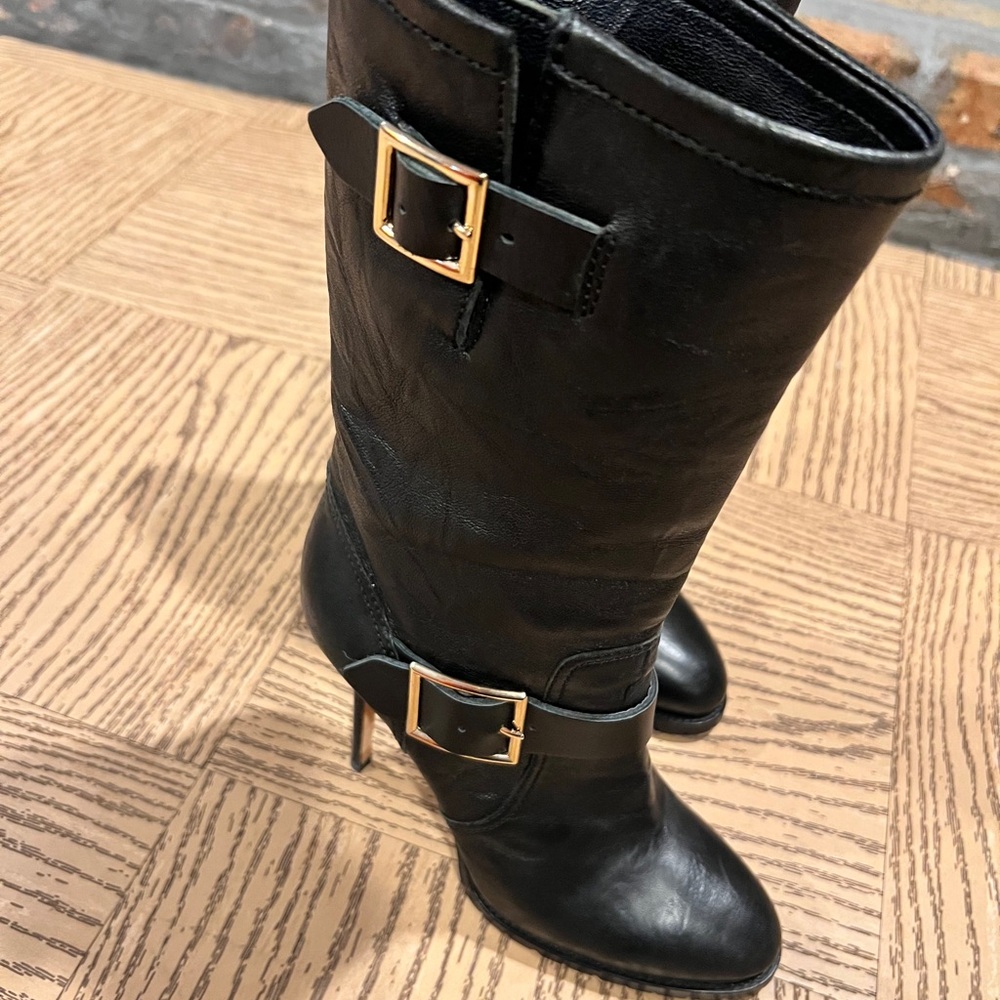 Jimmy Choo Leather Boots Size 9 - Picture 2 of 7